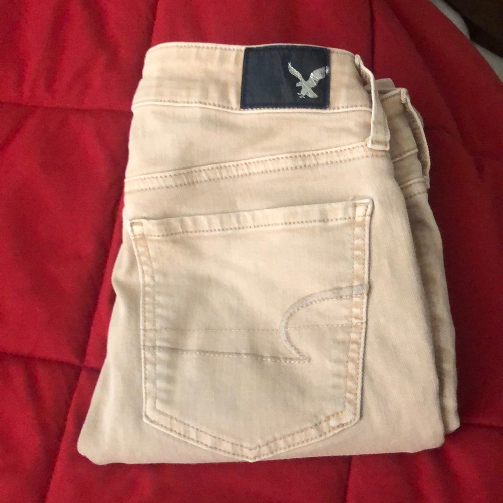 Women’s American eagle jegging’s tan size 2